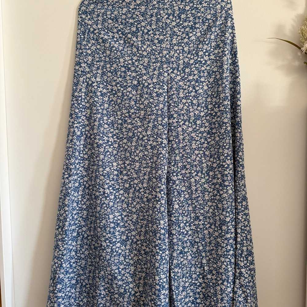 SHEIN Navy Floral Maxi Skirt